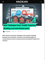 Telekopye toolkit targets Bookingcom and Airbnb users
    