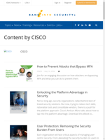 CISCO - BankInfoSecurity is a cybersecurity platform