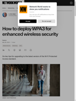  Deploy WPA3 for enhanced wireless security with stronger encryption and protections
    