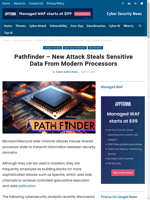  Pathfinder attack steals sensitive data from modern processors
    