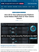  Cynet's All-in-One Cybersecurity Platform helps MSPs profit while enhancing their clients' security
    