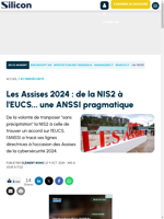  L'ANSSI est pragmatique dans sa gestion de la NIS2 et de l'EUCS lors des Assises 2024
    