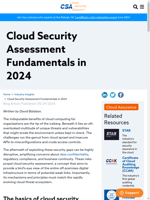 Cloud security assessment essentials for 2024