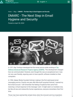  DMARC is the next step in email hygiene and security
    