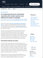 Automated reasoning improves efficiency and maintenance of AWS systems