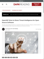  OpenSSF Siren is an email mailing list for sharing threat intelligence on vulnerabilities in open source software
    