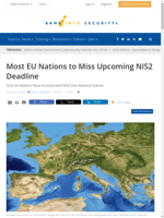  Most EU nations to miss NIS2 deadline
    