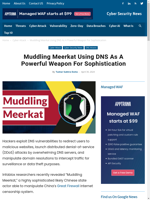  Hackers exploit DNS vulnerabilities to launch sophisticated cyber attacks using Muddling Meerkat
    