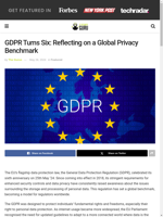 The GDPR has turned six and is seen as a global privacy benchmark
    
