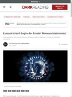  Europol hunting for Emotet malware mastermind
    