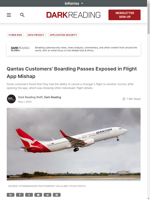 Qantas Customers' Boarding Passes Exposed in Flight App Mishap