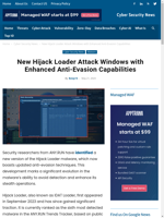  New version of Hijack Loader malware has enhanced anti-evasion techniques
    