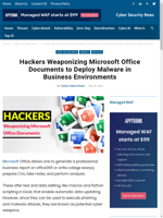 Hackers are using Microsoft Office docs to spread malware
    