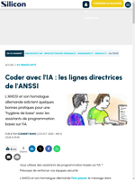  L'ANSSI et son homologue allemande édictent des lignes directrices pour coder avec l'IA
    