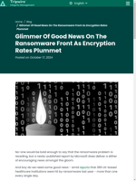  Ransomware encryption rates have dropped significantly
    