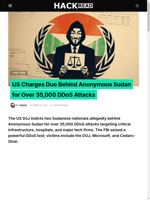 The US charges duo for over 35000 DDoS attacks