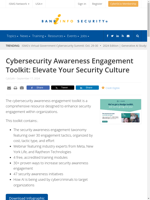  A comprehensive toolkit to enhance security engagement within organizations
    