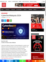  CyberSecMalaysia 2024 is a premier cybersecurity event in Malaysia
  