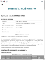 Ce bulletin présente les vulnérabilités critiques de la semaine