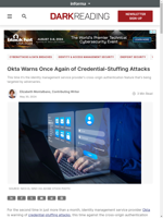 Okta Warns Once Again of Credential-Stuffing Attacks