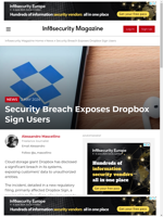Dropbox disclosed a significant breach exposing user data