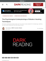  Modern hacking techniques exploit human weaknesses through psychological manipulation
    
