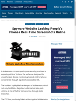  Spyware website exposing people's phone screenshots online
    