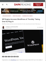  WP Engine accuses WordPress of 'forcibly' taking over its plug-in
    