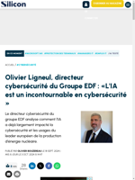  L'IA est indispensable en cybersécurité selon Olivier Ligneul directeur cybersécurité EDF
    