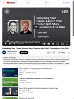  SANS Foundations Live Q&A unlocks career opportunities
    