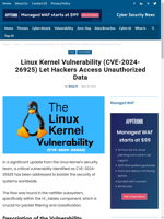  Linux Kernel Vulnerability (CVE-2024-26925) allows unauthorized data access
    