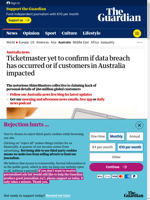  Ticketmaster yet to confirm if data breach and its impact on Australian customers
    