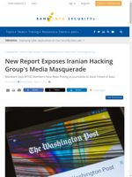 Iranian hacking group posed as journalists to steal data