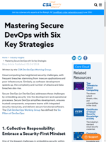  Secure DevOps addresses security challenges by embedding security into development and operational processes
    