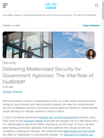  Government agencies enhance security with Cisco's modernized solutions
    