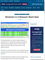 Wireshark 425 brings security fixes performance improvements