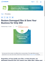  Restore corrupted files quickly and easily for $50
    