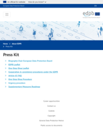 The Press Kit of the European Data Protection Board is available on their website

