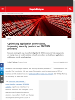  Optimising application connections and improving security posture are the top SD-WAN priorities
    