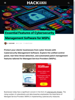  Protect clients' businesses with unified control panel real-time threat detection and automated patch management in Cybersecurity Management Software for MSPs
    