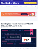 Developers can defend their commits from known CVEs using GitGuardian SCA and Git Hooks