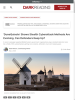  'DuneQuixote' campaign demonstrates evolving stealth cyberattack methods
    