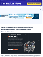  FBI created fake cryptocurrency to expose market manipulation
    