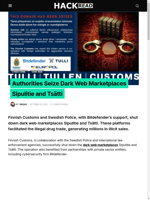 Finnish Customs and Swedish Police with Bitdefender’s support shut down dark web marketplaces Sipulitie and Tsätti