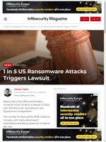  18% of US ransomware incidents lead to lawsuits
    