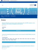  Ministry of Migration and Asylum in Greece receives administrative fine and compliance order due to own-initiative investigation by Greek SA
    