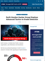 Earth Hundun Hacker Group employs advanced tactics to evade detection
  