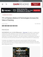  71% of Hackers Believe AI Increase Hacking Value
    