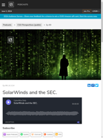  The SEC charged SolarWinds CISO with fraud
    