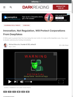 Innovation Not Regulation Will Protect Corporations From Deepfakes